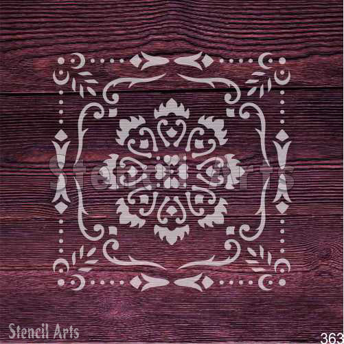 Classic Symmetrical Frame Stencil - Beautiful Border for Crafts & Decor