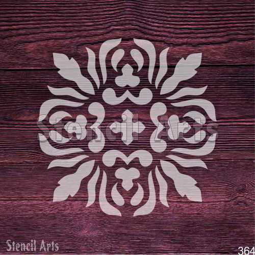 Ornate Motif Stencil - Reusable Design for Home & Art Projects