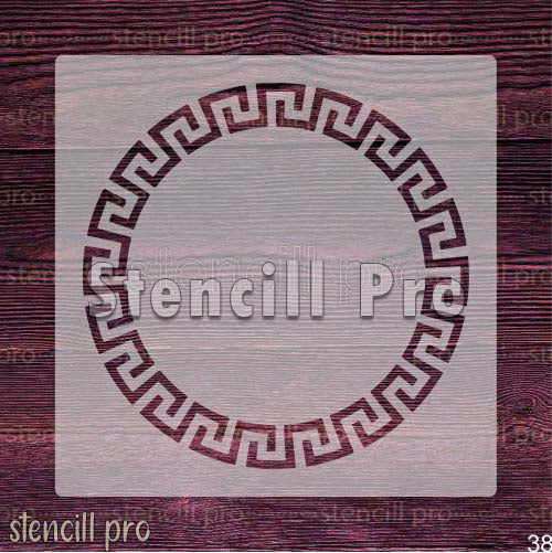 Versace Round Border Stencil for DIY Wall and Floor Patterns