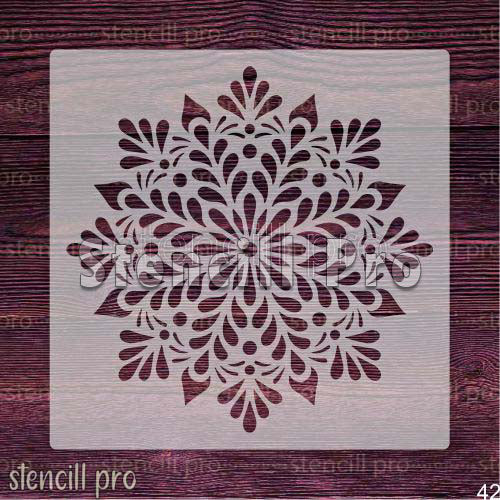 Tranquil Mandala DIY Layering Stencil for Fabric and Home Decoration
