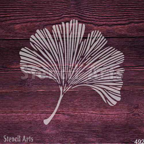 Ginkgo Leaf Stencil – Reusable Botanical Pattern for Wall, Fabric & DIY Crafts