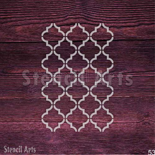 Moroccan Mirage Pattern DIY Stencil for Painting Walls, Floors, Canvas, and Wood