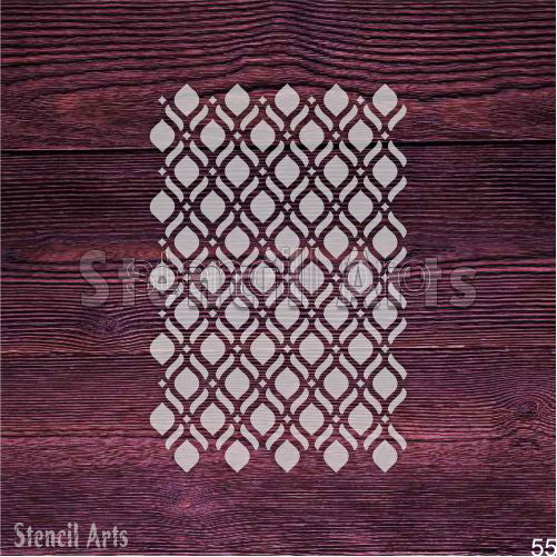 Kendin Yap El Sanatları ve Ev Projeleri için Royal Arabesque Desenli Yeniden Kullanılabilir Şablon