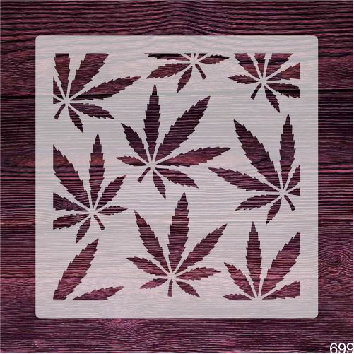 Weed Leaf Stencil – Reusable Cannabis Leaf Design for Wall, Fabric & Art Projects