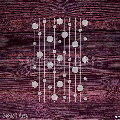 Art Deco Flow Tüm Yüzeylere Boyama İçin Yeniden Kullanılabilir Şablon: Ahşap, Duvar, Kumaş