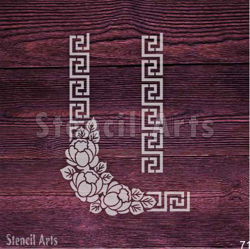Versace Border Stencil for Decorative DIY Painting Projects, Furnitures and Wall Decor