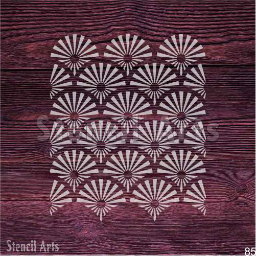 Kendin Yap Ev Sanatı ve El Sanatları için Fayans Işıltı Desenli Dekoratif Duvar Şablonu