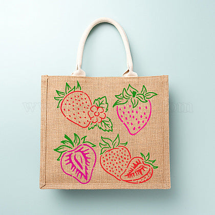 Çilek El Sanatları Projeleri ve Hassasiyet İçin Duvar Boyama Şablonu