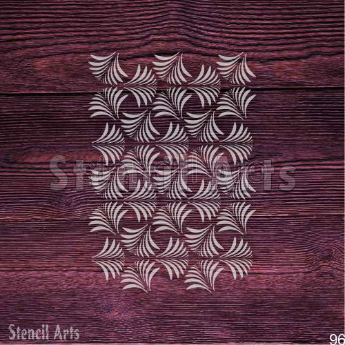 Maze Illusion Pattern Stencil for DIY Home Art and Crafts