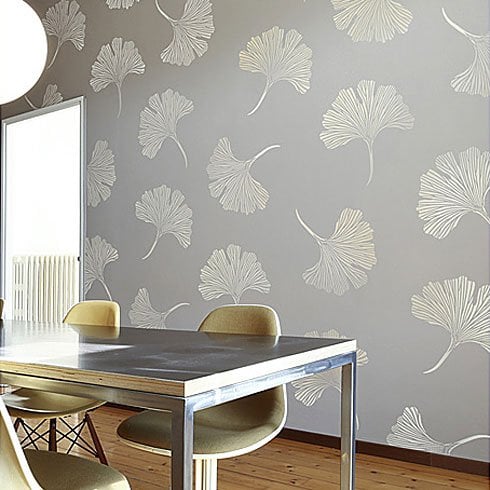 Ginkgo Leaf Stencil – Reusable Botanical Pattern for Wall, Fabric & DIY Crafts
