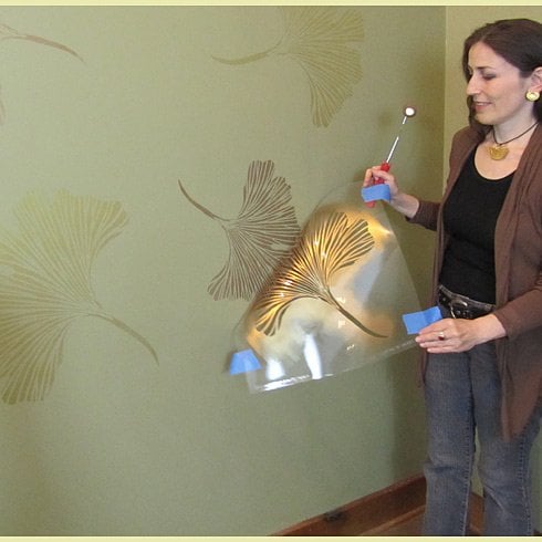 Ginkgo Leaf Stencil – Reusable Botanical Pattern for Wall, Fabric & DIY Crafts