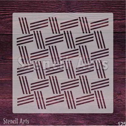 Vivid Linescape Pattern Craft Projects & Wall Painting Stencil for Precision