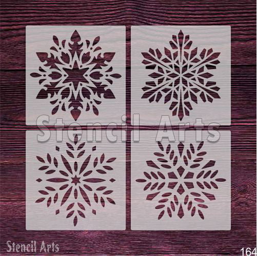 Snowflake Stencil - Winter Design for Walls, Wood, Fabric & DIY Crafts