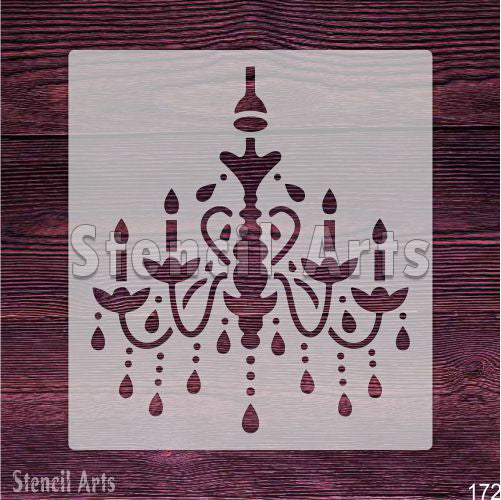 Damask Candle Stencil - Intricate Decorative Pattern for DIY Candle Projects