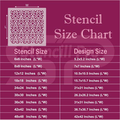 Woven Whimsy Multi-Surface Stencil for Painting Projects