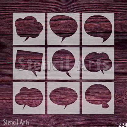 Chat Icon Stencil for Modern Designs | StencilArts