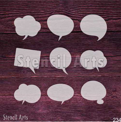 Chat Icon Stencil for Modern Designs | StencilArts
