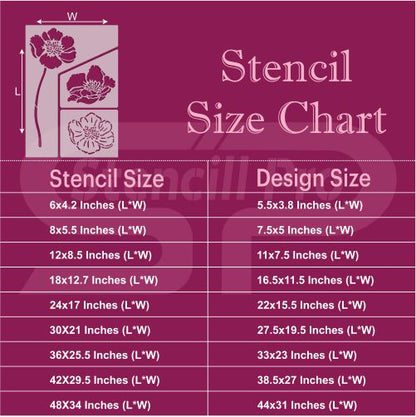 Scrapbooking ve Albümler için Spring Serenity Dekoratif Şablon