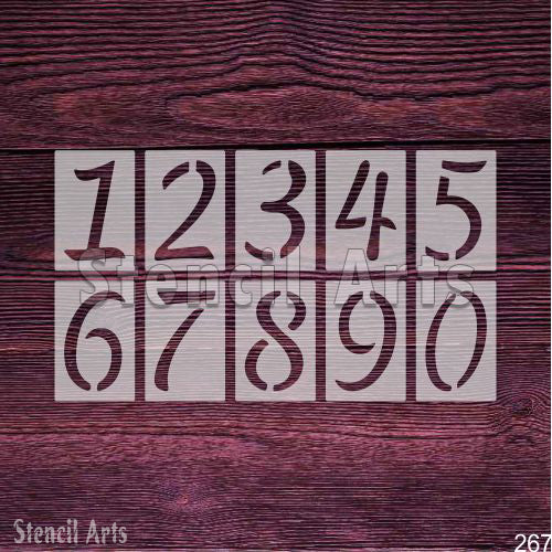 Numbers Rough Stencil Create Custom Numbers with Our Number Stencil Set | StencilArts ...