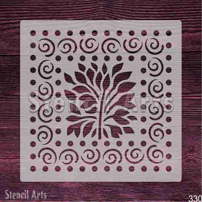 Tree of Life Stencil - Symbolic Design for DIY Decor