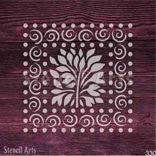 Tree of Life Stencil - Symbolic Design for DIY Decor