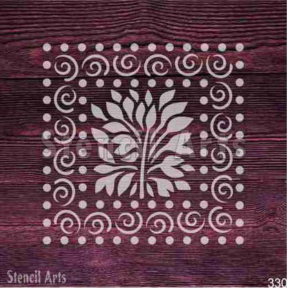 Tree of Life Stencil - Symbolic Design for DIY Decor