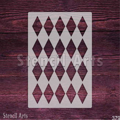 Diamond Pattern Stencil for Creative Crafting Projects