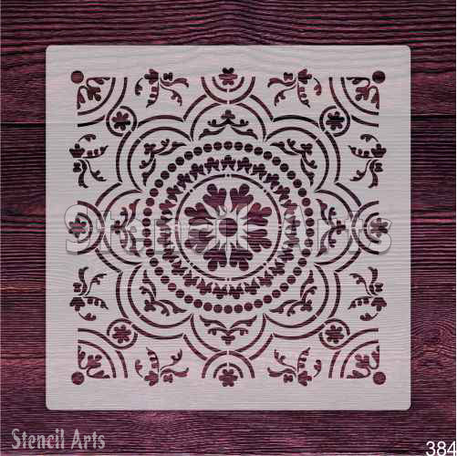 Divine Light Mandala Stencil – Reusable Geometric Wall & Craft Design