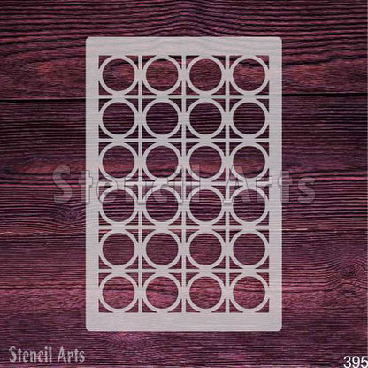Maze Mirage Pattern Stencil – Reusable Geometric Maze Design by Stencil Arts