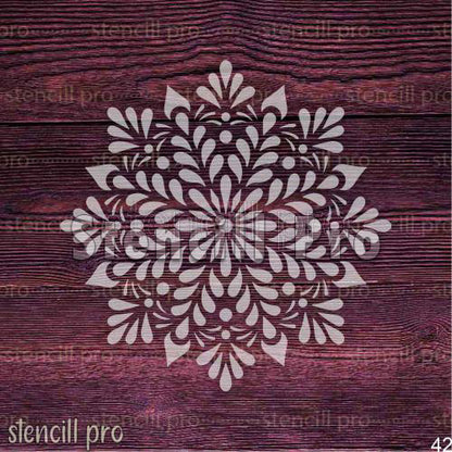 Tranquil Mandala DIY Layering Stencil for Fabric and Home Decoration