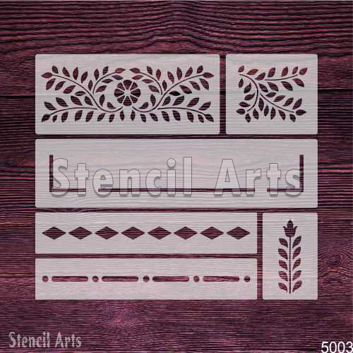 Baroque Flourish Stencil | Elegant Furniture Painting Template by Stencil Arts