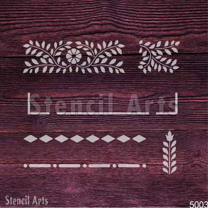 Baroque Flourish Stencil | Elegant Furniture Painting Template by Stencil Arts