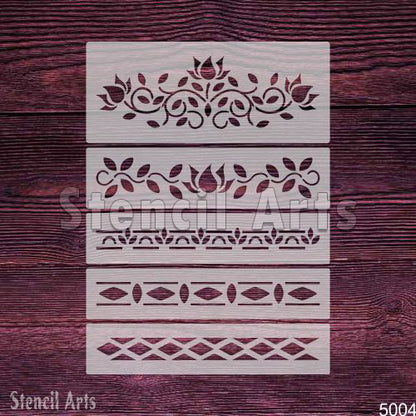 Forest Fern Stencil | Botanical Design for Furniture & DIY Painting by Stencilarts