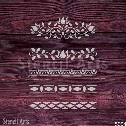 Forest Fern Stencil | Botanical Design for Furniture & DIY Painting by Stencilarts