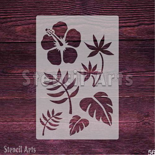 Wildflower Wonder Ahşap, Tuval ve Zemin Yüzeyleri Üzerine Boyama İçin Dayanıklı Şablon