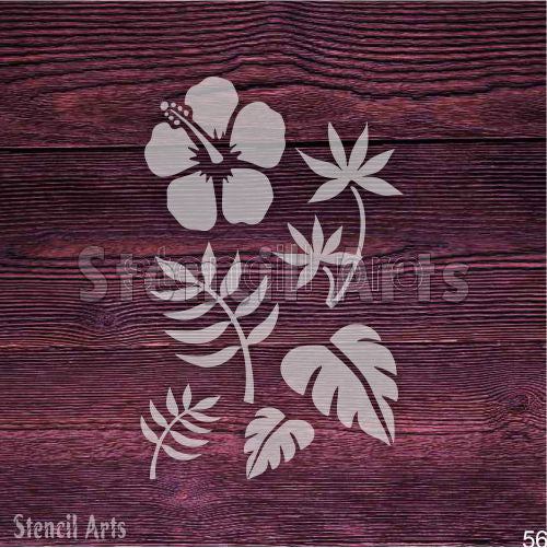 Wildflower Wonder Ahşap, Tuval ve Zemin Yüzeyleri Üzerine Boyama İçin Dayanıklı Şablon