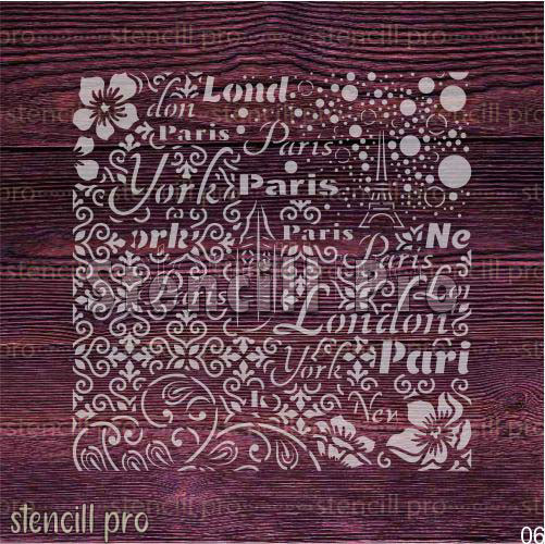 Mix Pattern Multi-Surface Stencil for DIY Projects - Stencil Arts