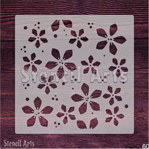 Duvar, Zemin ve Mobilya Boyama için Lale Özü Çiçek Şablonu