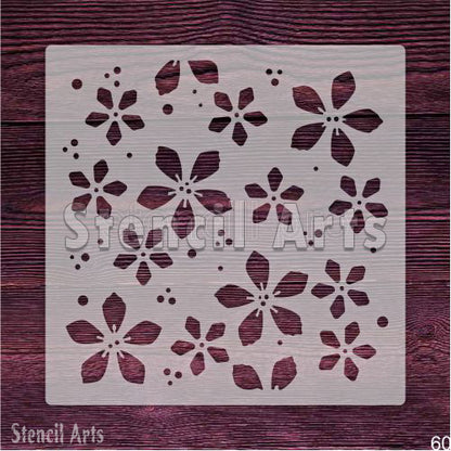 Duvar, Zemin ve Mobilya Boyama için Lale Özü Çiçek Şablonu