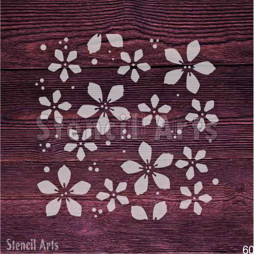 Duvar, Zemin ve Mobilya Boyama için Lale Özü Çiçek Şablonu