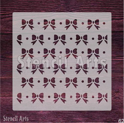 Kek, Kumaş ve Tuval İçin Fiyonk Desen Şablonu