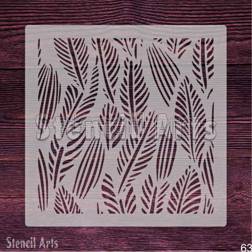 Kabartma, Scrapbooking ve Duvar Dekorasyonu için Palmiye Kurabiye Yaprağı Şablonu