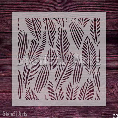 Kabartma, Scrapbooking ve Duvar Dekorasyonu için Palmiye Kurabiye Yaprağı Şablonu