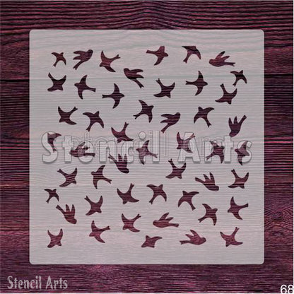 Sunny Blooms Flower Durable Template for Crafting, Painting, and Wall Decoration