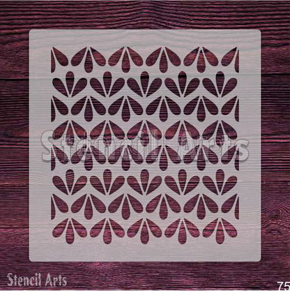 Velvet Grid Pattern Stencil for Painting Floors and Home Walls