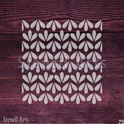 Velvet Grid Pattern Stencil for Painting Floors and Home Walls