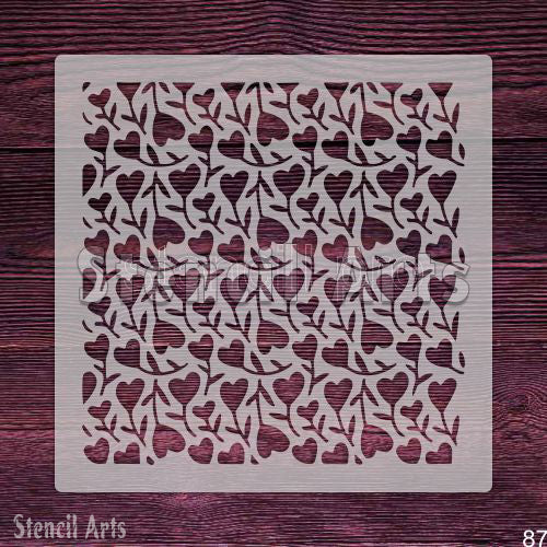 Zarif Kalp Desen Şablonu – Kendin Yap El Sanatları, Ev Dekorasyonu ve Hediyeler için Mükemmel