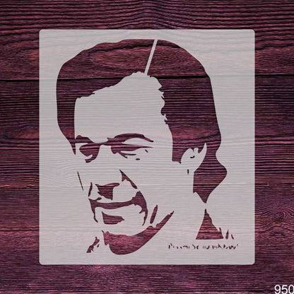 Imran Khan Face Stencil – Reusable Portrait Stencil for Wall, Shirt & Poster Art