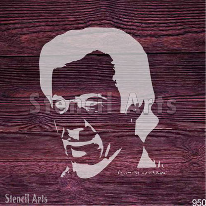 Imran Khan Face Stencil – Reusable Portrait Stencil for Wall, Shirt & Poster Art