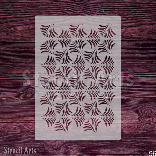Maze Illusion Pattern Stencil for DIY Home Art and Crafts